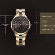 Titan 90142KD02 watch, official case size reference image