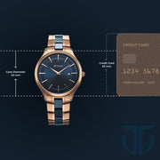 Titan 90142KD03 watch, official case size reference image