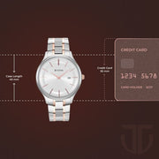 Titan 90142KM01 watch, official case size reference image