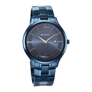Titan 90142QM01 watch, alternate product view showing the case and strap