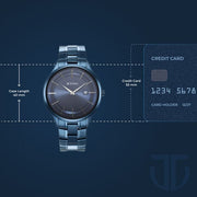 Titan 90142QM01 watch, official case size reference image