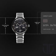 Titan 90148KD01 watch, official case size reference image