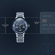 Titan 90148KD02 watch, official case size reference image