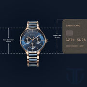 Titan 90148KD04 watch, official case size reference image