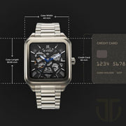 Titan 90162QM01 watch, official case size reference image