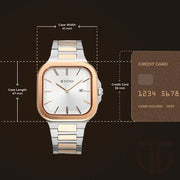 Titan 90176KM01 watch, official case size reference image