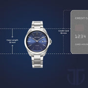 Titan 90177TM01 Blue dial watch with Silver Titanium strap, official product gallery image 3