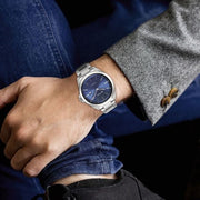 Titan 90177TM01 Blue dial watch with Silver Titanium strap, official product gallery image 6