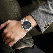 Titan 90177TM03 Black dial watch with Silver Titanium strap, official product gallery image 6