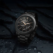 Titan 90213NM01 Regalia Arc watch with black dial and black strap, main product image