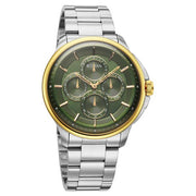 Titan 90217BM02 green dial watch with silver stainless steel strap — official gallery image 2