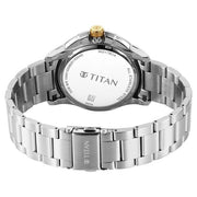 Titan 90217BM02 green dial watch with silver stainless steel strap — official gallery image 5