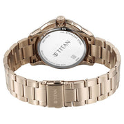 Titan 90217KM02 anthracite dial watch with stainless steel strap — official gallery image 5