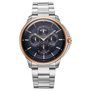 Titan 90217KM04 blue dial watch with silver stainless steel strap — official gallery image 1