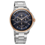Titan 90217KM04 blue dial watch with silver stainless steel strap — official gallery image 2
