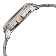 Titan 90217KM04 blue dial watch with silver stainless steel strap — official gallery image 4