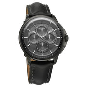 Titan 90217QL01 anthracite dial watch with black leather strap — official gallery image 2
