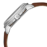 Titan 90217SL01 salmon dial watch with brown leather strap — official gallery image 4