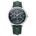 Titan 90217SL02 Classique Four Eye Multifunction Quartz Analog Watch with Green Dial and Green Strap for Men 42mm