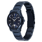 Titan 90219QM04 blue dial watch with blue stainless steel strap — official gallery image 5