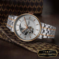 Titan 90222KM01 Ying Yang Automatic Analog Watch with Silver Dial and Silver and Rose Gold Stainless Steel Strap for Men