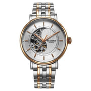 Titan 90222KM01 Ying Yang watch with silver dial and silver and rose gold strap, alternate product view