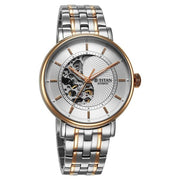 Titan 90222KM01 Ying Yang watch with silver dial and silver and rose gold strap, additional product view
