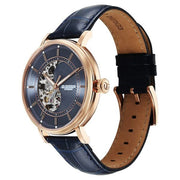 Titan 90222WL01 blue dial watch with blue leather strap — official gallery image 3