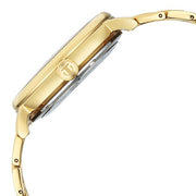 Titan 90222YM01 green dial watch with golden stainless steel strap — official gallery image 5