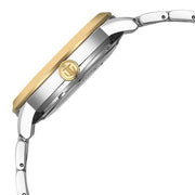 Titan 90223BM01 silver dial watch with gold and steel stainless steel strap — official gallery image 5