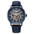 Titan 90223QL01 Phoenix Skeletal Automatic Analog Watch with Blue Dial and Blue Leather Strap for Men