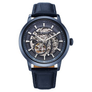 Titan 90223QL01 blue dial watch with blue leather strap — official gallery image 1