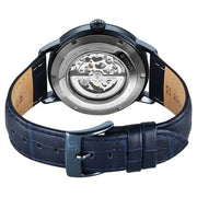 Titan 90223QL01 blue dial watch with blue leather strap — official gallery image 4