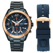 Titan 90253KM02 blue dial watch with blue strap, main product view showing the watch design