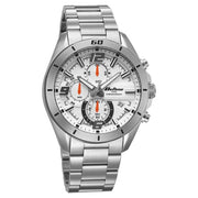 Titan 90253SM01 silver dial watch with silver strap, alternate product view showing the case and strap