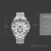 Titan 90253SM01 silver dial watch with silver strap, product size and case-dimensions image
