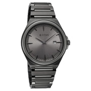 Titan 90261QM02 grey dial watch with grey strap, alternate product view showing the case and strap