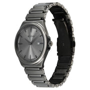 Titan 90261QM02 grey dial watch with grey strap, alternate view of the watch and bracelet