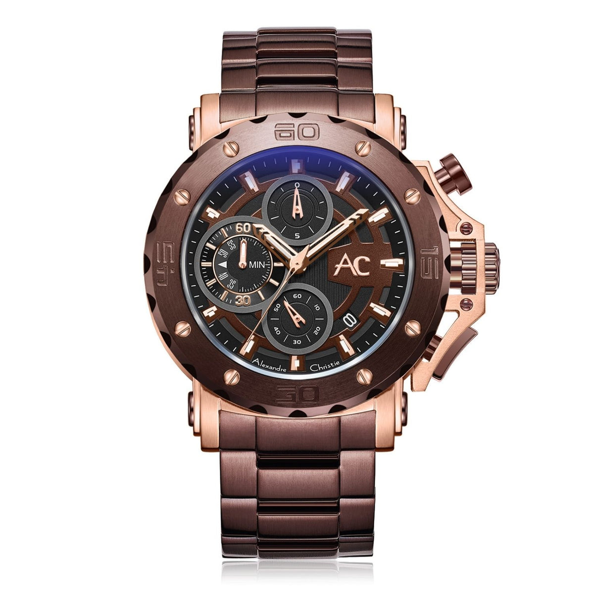 9205MCBROBO Men's Chronograph Quartz Watch 47mm