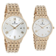 Titan 9400194201WM01 Bandhan couple watch set with paired dial, alternate product view