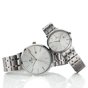 Titan 9400294202KM01 Bandhan couple watch set with silver dial, main product image