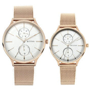 Titan 9400394203WM01 Bandhan couple watch set with white dial, alternate product view