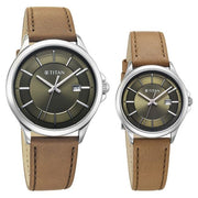 Titan 9401194211SL01 Bandhan couple watch set, official gallery view 2