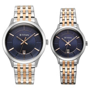 Titan 9401494214KM01 Modern Bandhan couple watch set, front product image