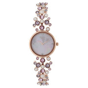 Titan 95032WM02J Raga Moonlight watch for women with mother of pearl dial and rose gold metal strap, primary product view