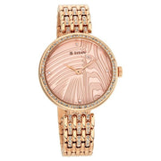 Titan 95129WM01 Purple Animalia watch with rose gold dial and rose gold strap, official product view 1