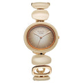 Titan 95146KD06 Raga Ceramics Quartz Analog Watch with Beige Dial and Beige Metal Strap for Women 25.4mm