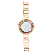 Titan 95150WM01 Raga Love All women's watch with mother of pearl dial and rose gold metal strap, alternate view