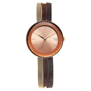 Titan 95153KM01 women's watch with rose gold stainless steel strap