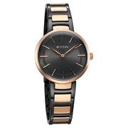 Titan 95183KM02 Workwear watch with anthracite dial and two toned strap, official product view 2